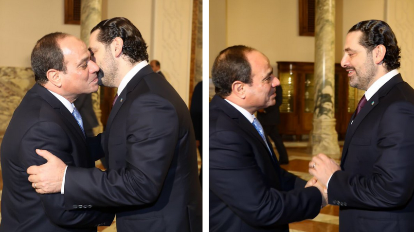 سعد الحريري مع الرئيس السيسى