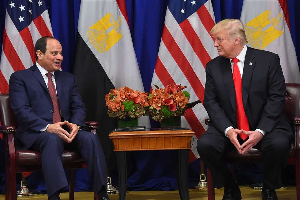 الرئيس السيسى يجتمع مع الرئيس ترامب