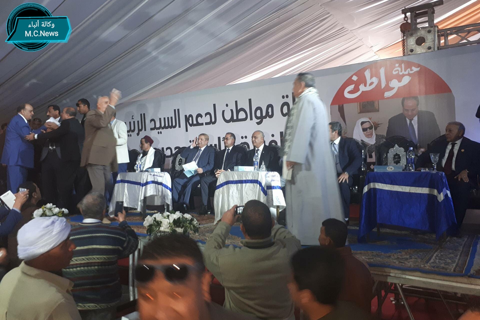 أثناء إنعقاد مؤتمر حملة مواطن بالقنطرة غرب بالإسماعيلية