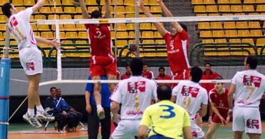 مبارة الزمالك وسموحة فى نهائى ممتاز الطائرة
