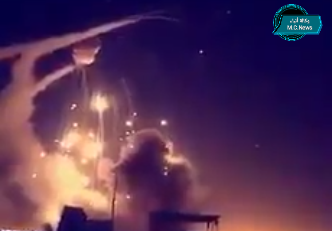 لحظة تحليق الصواريخ بسماء الرياض