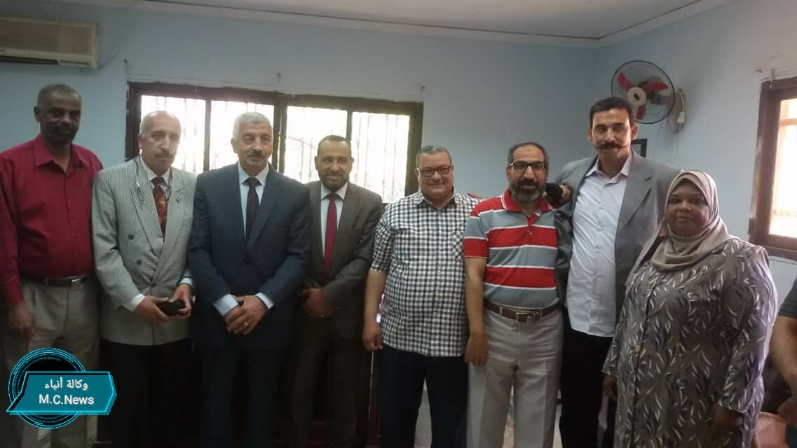 رئيس حي دار السلام مع قيادت ادارة الشؤون الإجتماعية