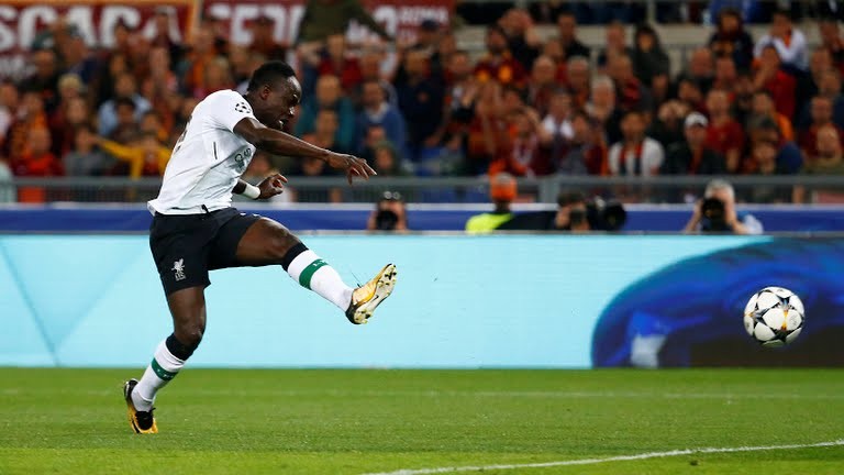 الهدف الأول لليفربول ضد روما دوري الأبطال