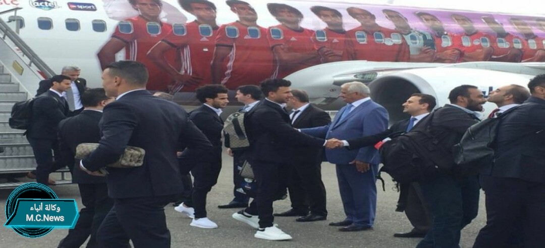 لحظة وصول المنتخب الوطنى الشيشان بروسيا