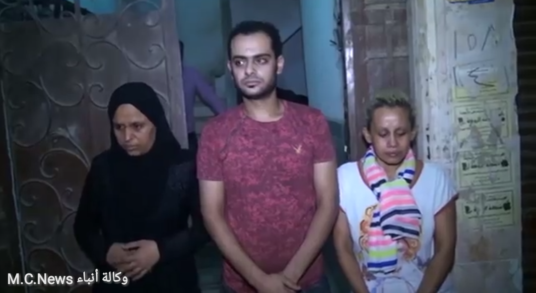 المتهمين بحادثة أطفال المريوطية لحظة القبض عليهم