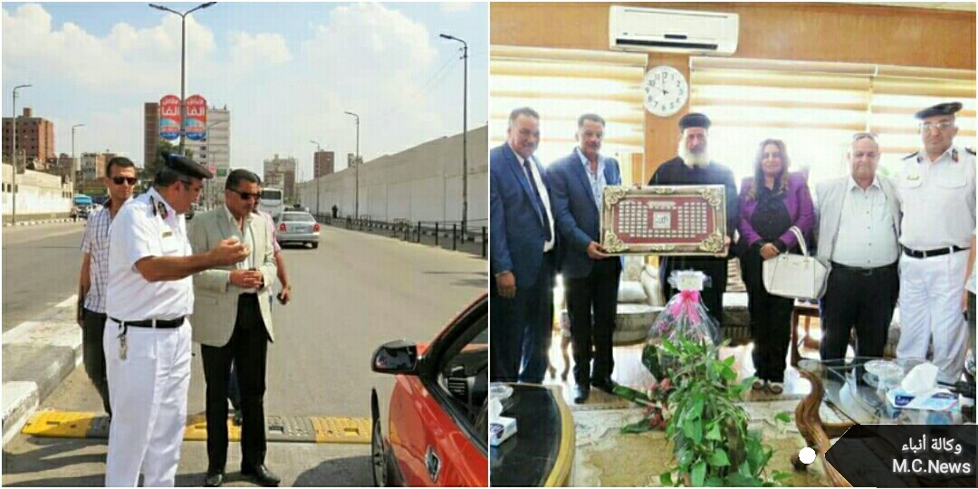 مدير الأمن لحظة الزيارة وأثناء الإشراف على تنفيذ المطب (تعبيرية)