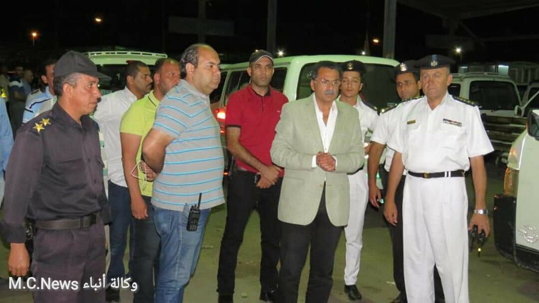مدير الأمن وقيادات المرور فى حملة مرورية