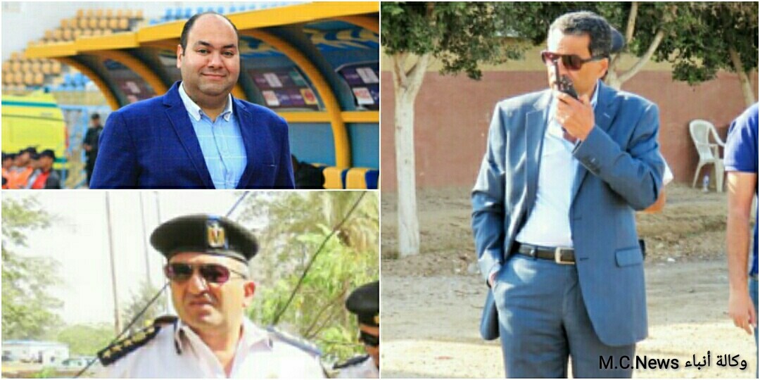 اللواء محمد على حسين ومدير إدارة المرور ورئيس المباحث