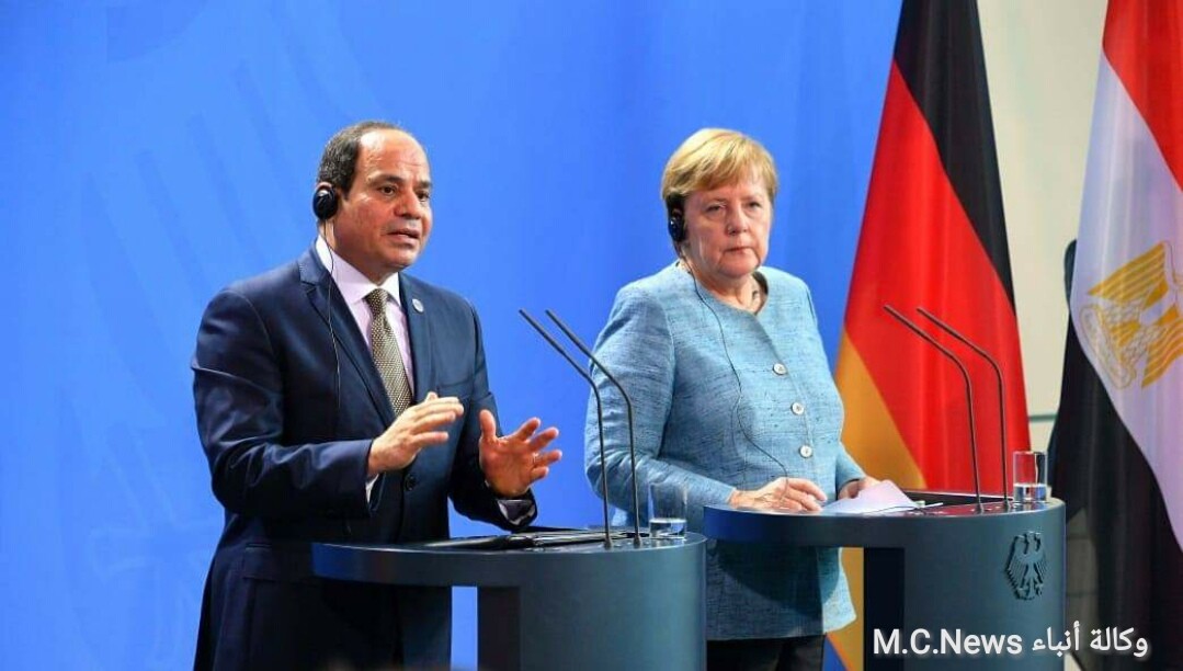 الرئيس السيسي والمستشارة الألمانية أنجيلا ميركل