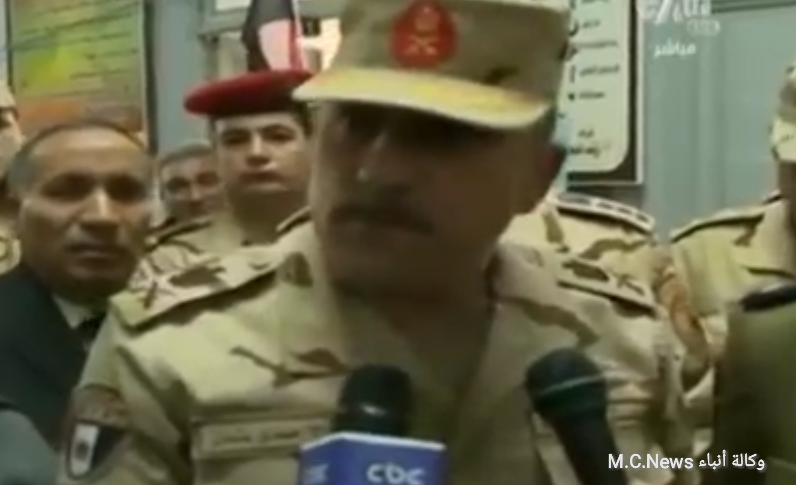اللواء حمدي عثمان حينما كان قائد لسلاح المدرعات