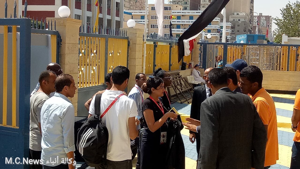 اعضاء لجنة استقبال الأمم الإفريقية بالإسماعيلية