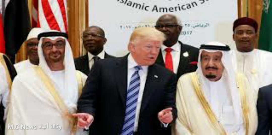 ترامب وملك السعودية وحاكم الامارات (أرشيفية»