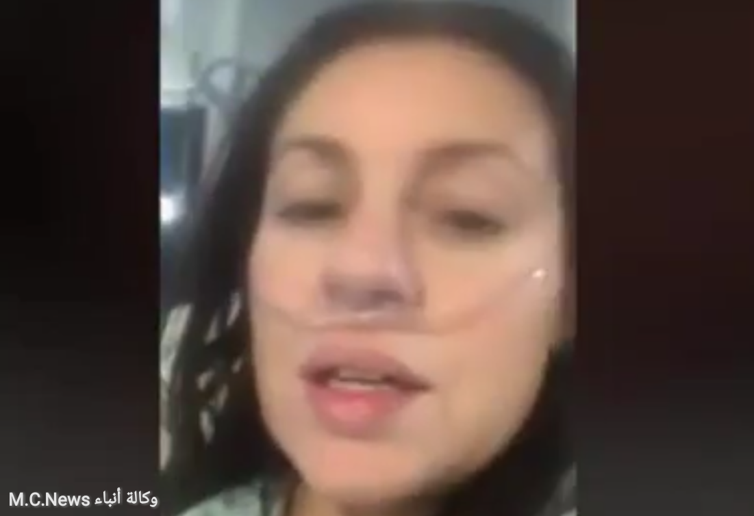 تارا أثناء توجيه رسالتها إلي العالم باخذ الحيطة والحذر من فيروس كورونا