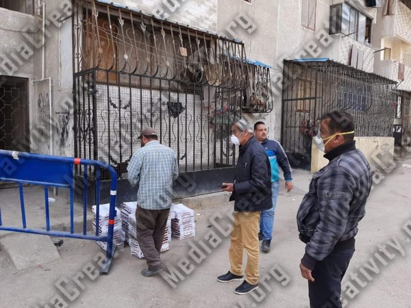حجر منزلي لسكان عمارات فى بورسعيد بسبب كورونا